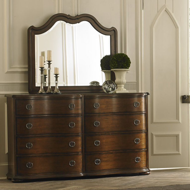 Three Posts™ Samiyah 8 Drawer Double Dresser with Mirror & Reviews
